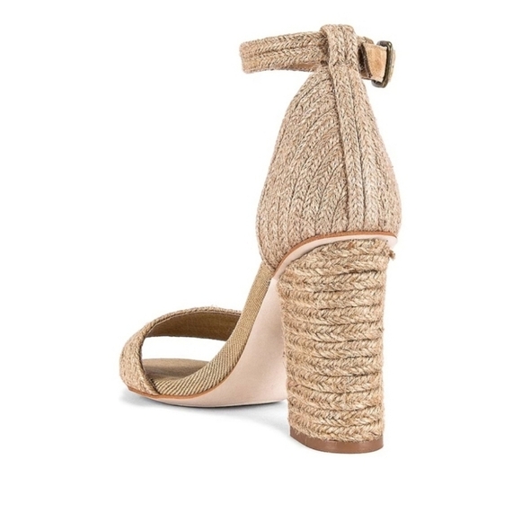 Jeffrey Campbell Rowboat Ankle Strap Jute Sandal Size 7 Neutral Boho Natural - Picture 3 of 9